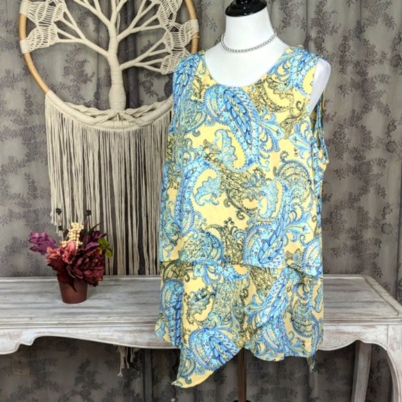 New Directions layered sleeveless tank top - Picture 12 of 12